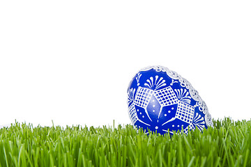 Image showing easter egg in grass