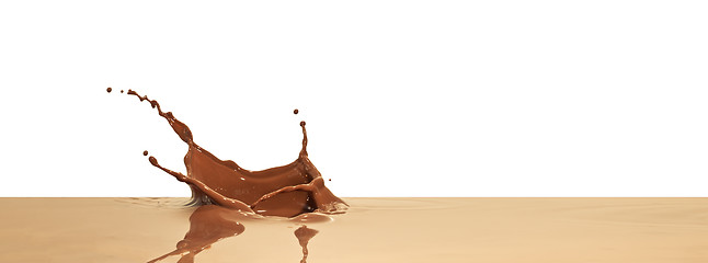 Image showing chocolate splash