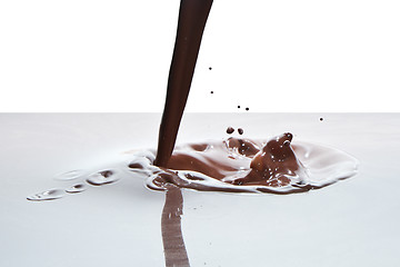 Image showing pouring chocolate