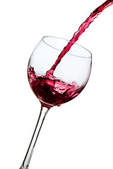 Image showing pouring red wine 