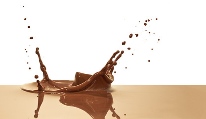 Image showing chocolate splash