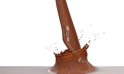 Image showing chocolate splash