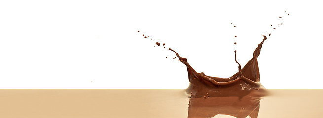 Image showing chocolate splash