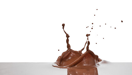 Image showing chocolate splash