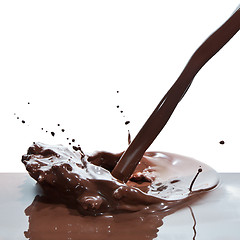 Image showing pouring chocolate