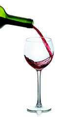 Image showing pouring red wine 