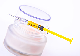 Image showing botox cream with syringe