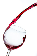 Image showing pouring red wine 