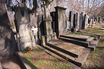 Image showing old graveyard in Prag