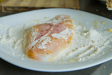 Image showing raw fish fillet