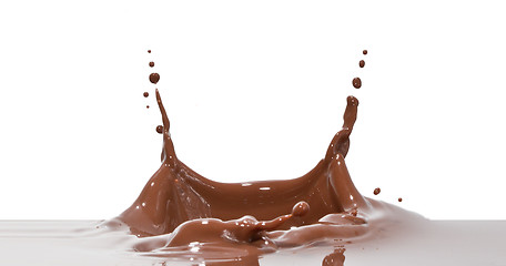 Image showing chocolate splash