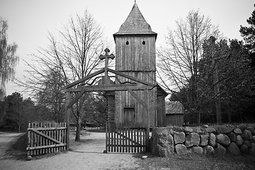 Image showing old wooden church
