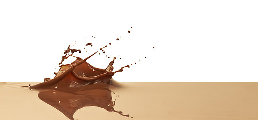 Image showing chocolate splash