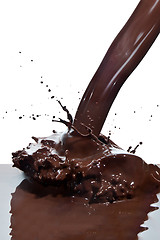 Image showing pouring chocolate