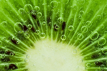 Image showing kiwi with bubbles