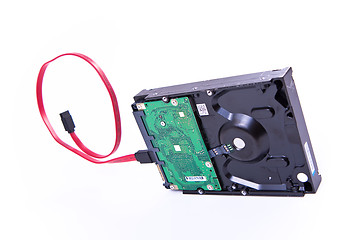 Image showing serial ATA hard drive isolated