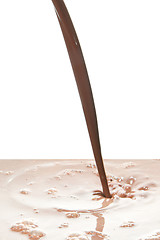 Image showing pouring chocolate