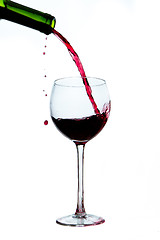 Image showing pouring red wine 