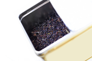 Image showing Aromatic tea in a box