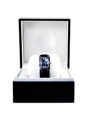 Image showing Luxury watch in black box