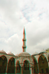 Image showing Interior of Blue Mosque, Sultanhamet, Istanbul, Turkey 