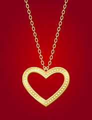 Image showing golden heart