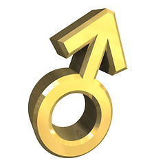 Image showing Male sex symbols (3D) 