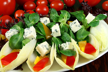 Image showing Soft cheese salad