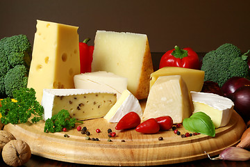 Image showing Cheese board