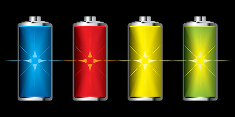 Image showing Battery charge flash