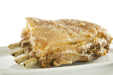 Image showing Fried Pork Belly