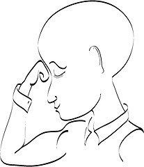 Image showing Man thinking