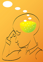 Image showing Man thinking