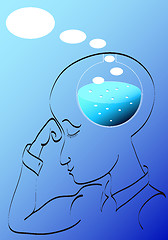 Image showing Man thinking