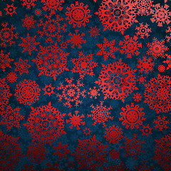 Image showing Christmas pattern snowflake background. EPS