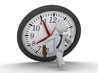 Image showing Avoid the falling clock deadline