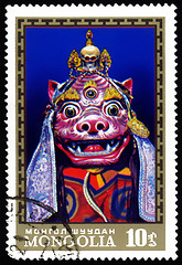 Image showing Mongolia postage stamp