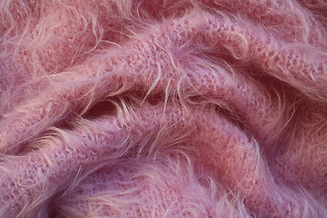 Image showing Pink wool background