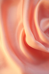 Image showing Smooth elegant pink silk as background