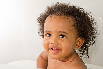 Image showing Happy baby girl