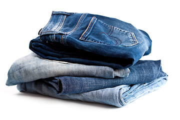 Image showing four various jeans