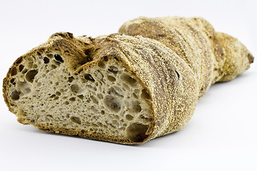 Image showing Fresh german bread on light background