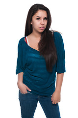 Image showing Teal blouse