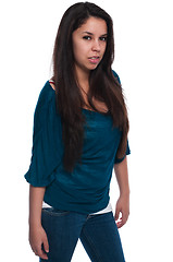 Image showing Teal blouse