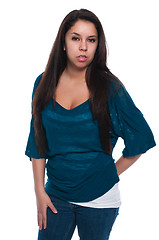 Image showing Teal blouse