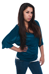 Image showing Teal blouse