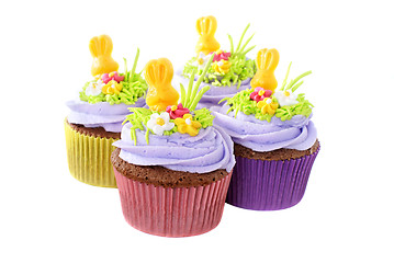 Image showing Easter cupcakes