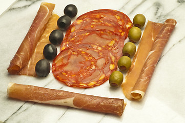 Image showing Chorizo sausage of Spain