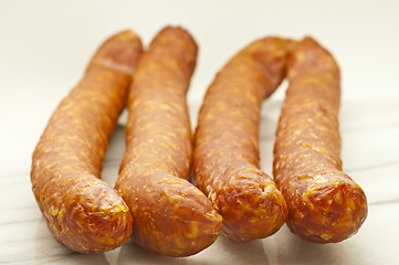 Image showing smoked sausage of the Black Forest