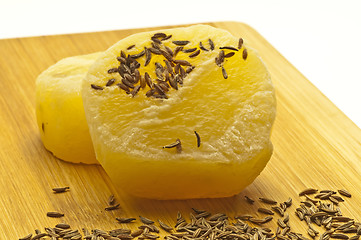 Image showing cheese with caraway Harzer